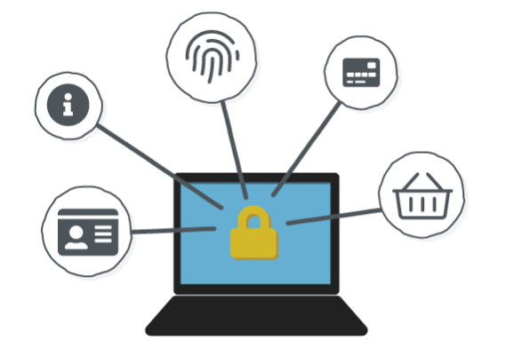 Laptop security graphic